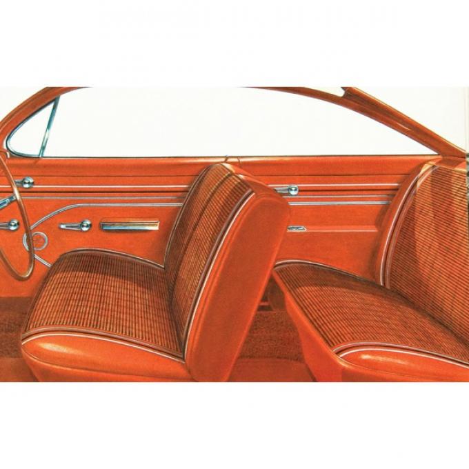 Full Size Chevy Seat Cover Set, 2-Door Hardtop, Bel Air, 1961