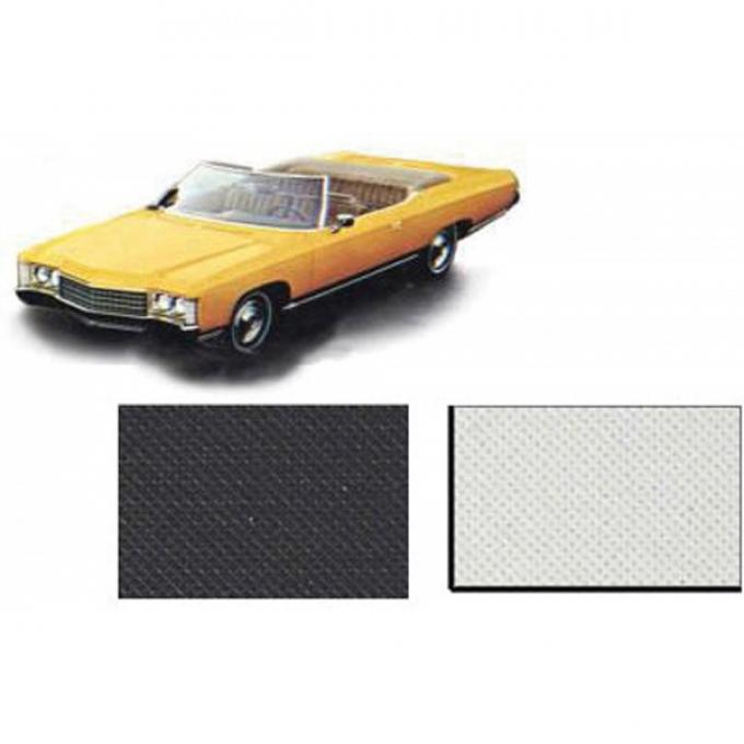 Full Size Chevy Convertible Top, With Pads & Plastic Window, Impala 1971-1975