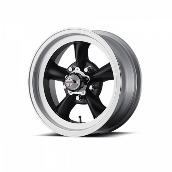 American Racing Torq-Thrust D Black Wheel W/ Machine Lip, 15X8