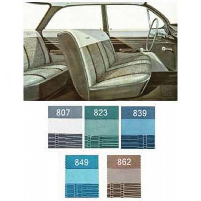 Full Size Chevy Seat Cover Set, 4-Door Sedan, Bel Air, 1961