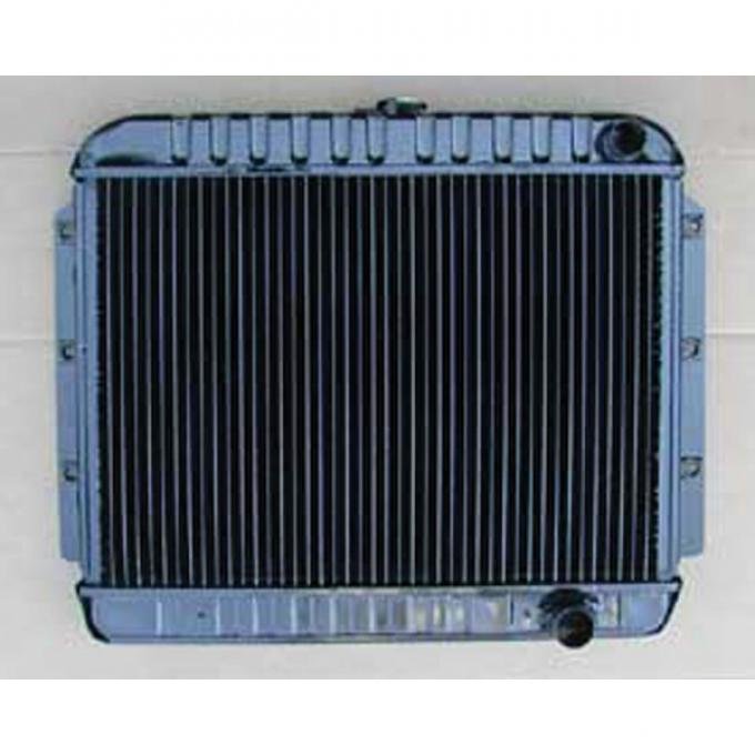 Full Size Chevy 4-Core Radiator, For Cars With Manual Transmission, 348ci, 1960