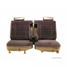 Malibu Seat Cover, Front 50/50 Split Seat, Dual Center Arm Rests, Head Rests, Vinyl With Velour, 1978-1980