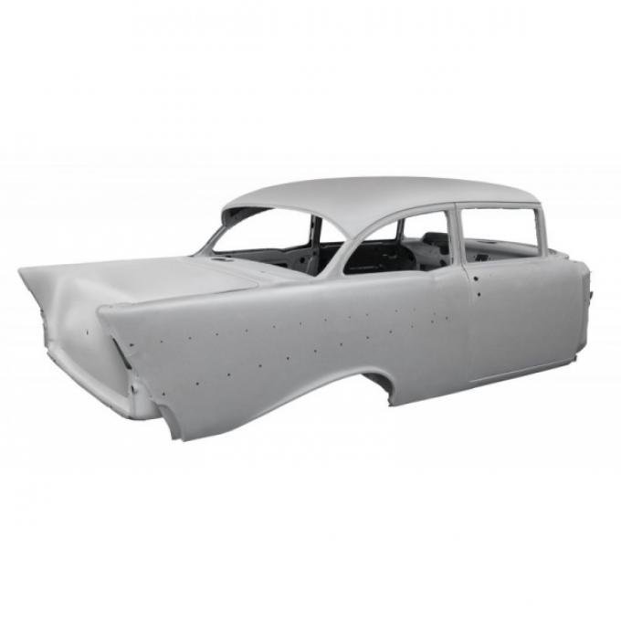 Chevy Two-Door Sedan Body Skeleton, With Installed Dash, Doors, Quarter Panels & Deck Lid, 1957