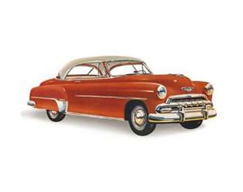 Chevy Rear Glass, Bel Air 2-Door Hardtop, Left, 1950-1952