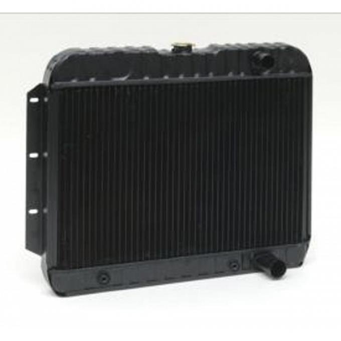 Full Size Chevy 4-Core Radiator, For Cars With Automatic Transmission, 409ci, 1964