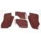 Full Size Chevy Armrest Covers, Rear, 2-Door Hardtop, 1965-1968