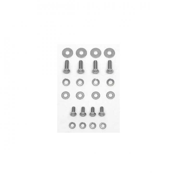 Chevy Hood Hinge Bolts & Washers, Stainless Steel, 1955-1956