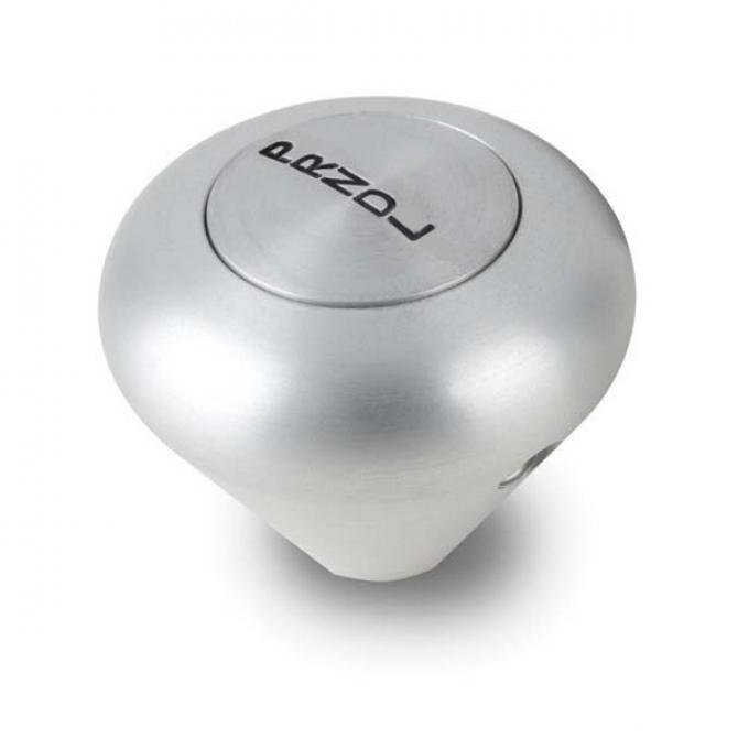 Shift Knob, Lokar, Brushed Aluminum, Mushroom Shape, GM Powerglide Automatic Transmission