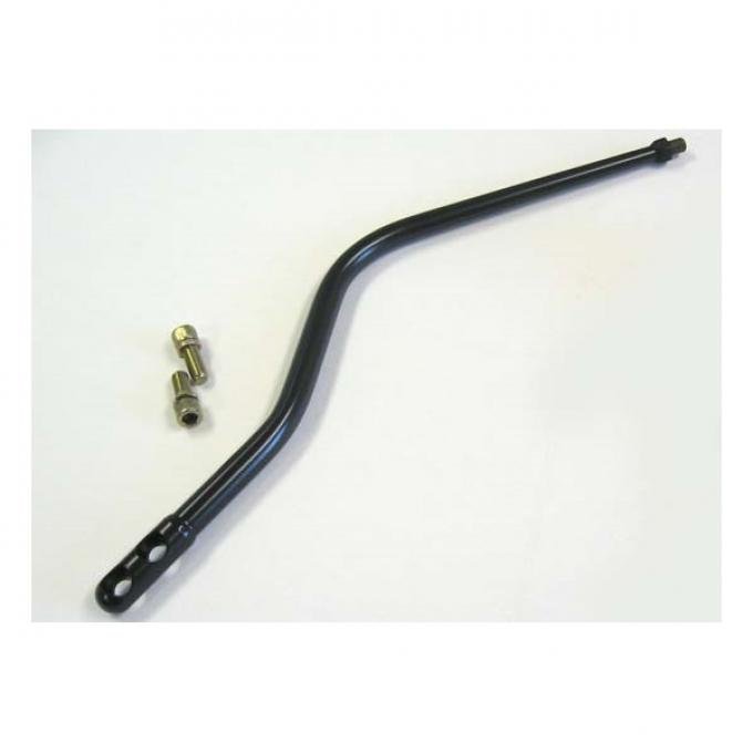 Shifter Lever, Lokar, Double Bend, 16-Inch, for Tremec TKO 500, 600, and T56 Magnum Manual Transmissions, Midnight Series