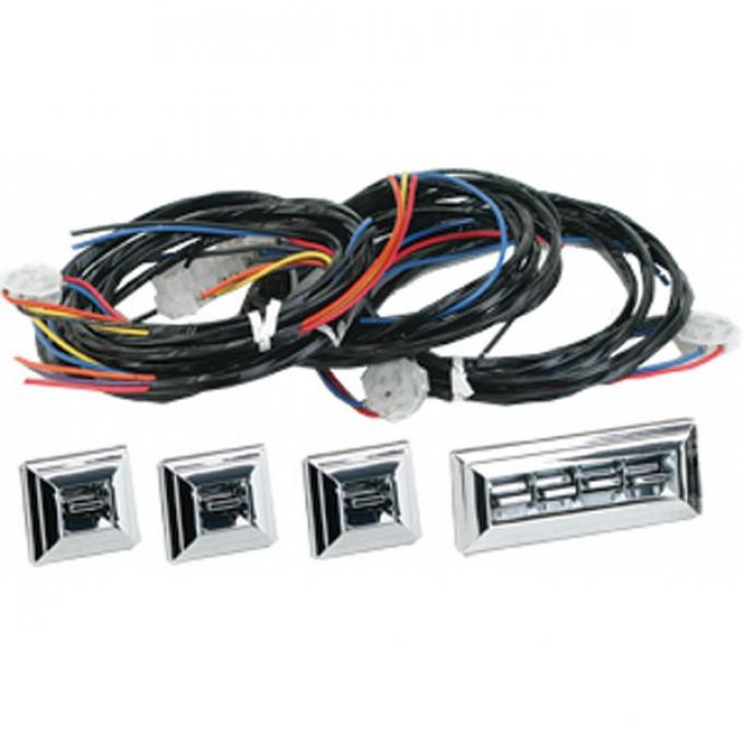 GM Power Window Switches, With Wiring, 2 Or 4-Door, 4-Windows
