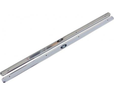 Chevy Sill Plates, With Body By Fisher Logo, 2 Door, 1959-1960