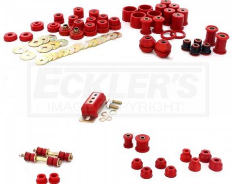 Full Size Chevy Total Bushing Kit, Polyurethane, Impala Convertible, 1965-1970