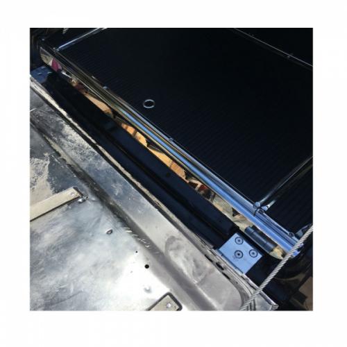 Chevy Nomad Wagon Custom Polished Stainless Tailgate Sill Plate, 19551957