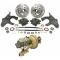 Full Size Chevy Front Drop Spindle Power Disc Brake Kit, 1965-1970