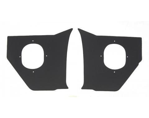 Full Size Chevy Kick Panels, Black, 1959-1960