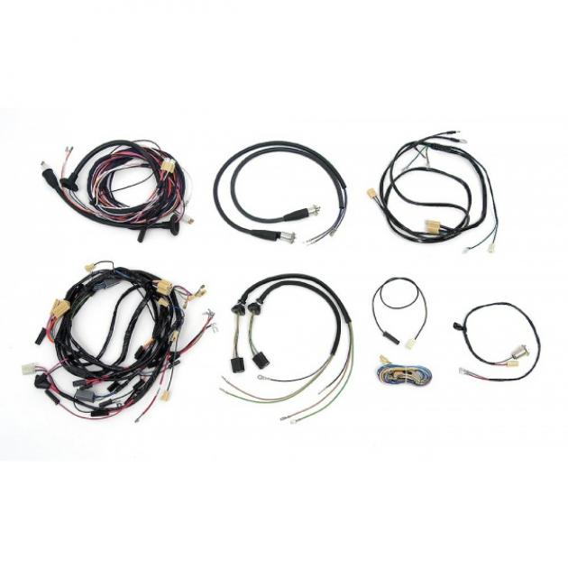Chevy Wiring Harness Kit, V8, Manual Transmission, With Alternator, 2Door Sedan, 1955 Classic