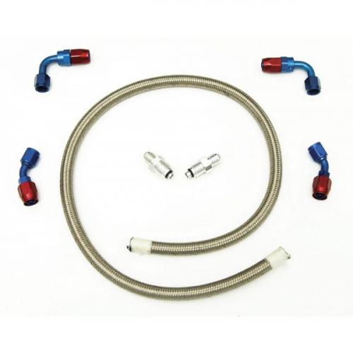 Chevy Power Steering Hose Kit, Stainless Steel Braided, CCI Rack