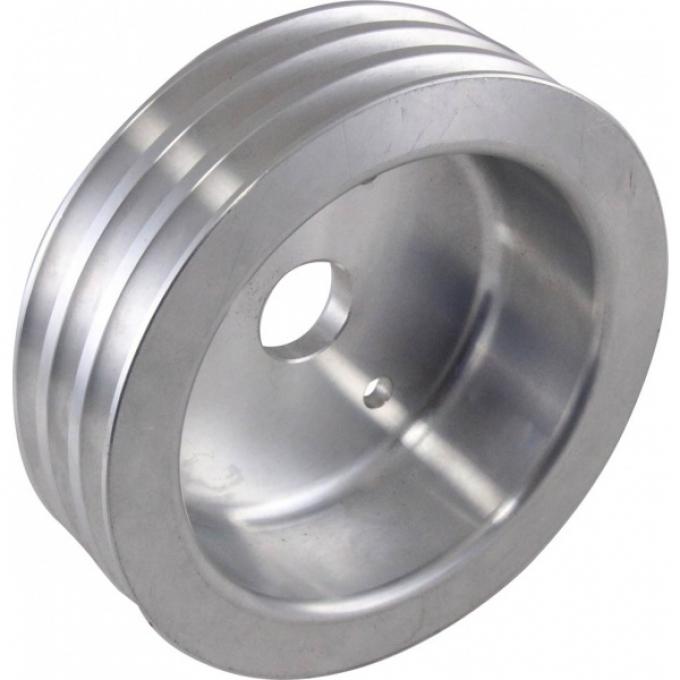 Big Block Aluminum Crankshaft Pulley, Long Water Pump, 3 Groove