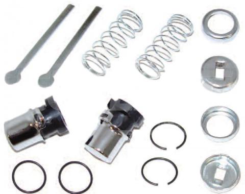 Early Chevy Outer Door Handle Push Buttons, For Rear Doors, 1949-1954