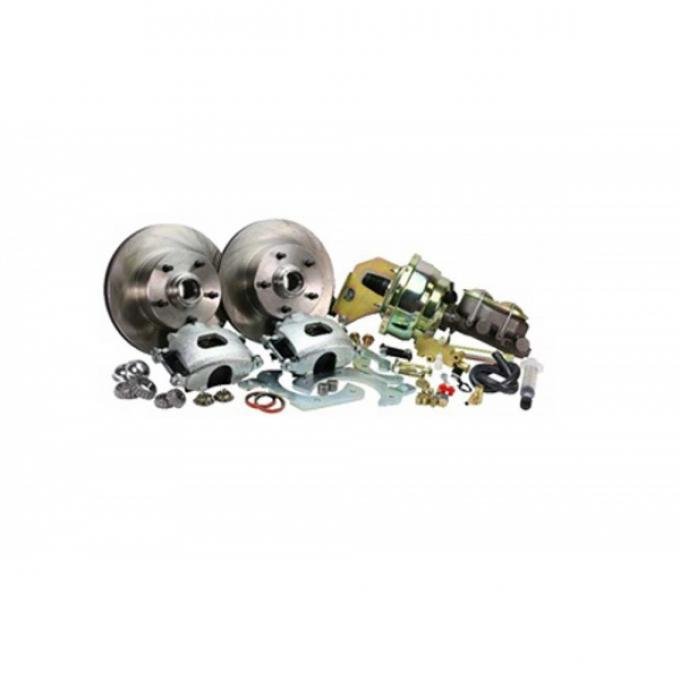 Late Great Chevy - Front Disc Brake Conversion Kit For Stock Spindles, Power Brakes, 1965-1968