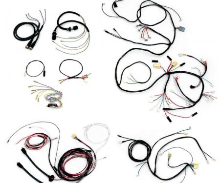 Chevy Wiring Harness Kit, V8, Automatic Transmission, SmallBlock, With Generator, 2-Door Hardtop, 1955