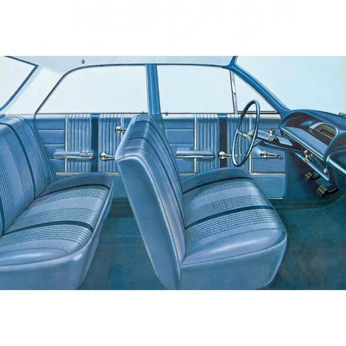 Full Size Chevy Seat Cover Set, 4-Door Sedan, Bel Air, 1964