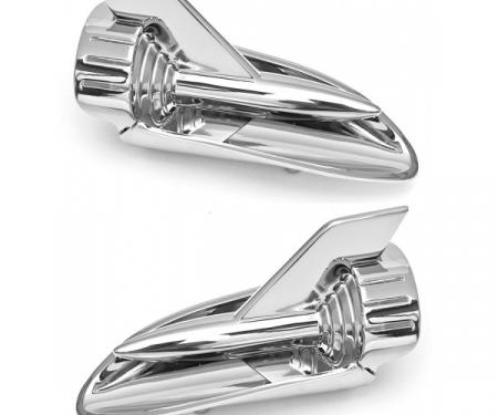 Chevy Hood Rockets, Chrome, Best, 1957