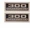 Full Size Chevy Valve Cover Decals, 300hp, 1962-1965