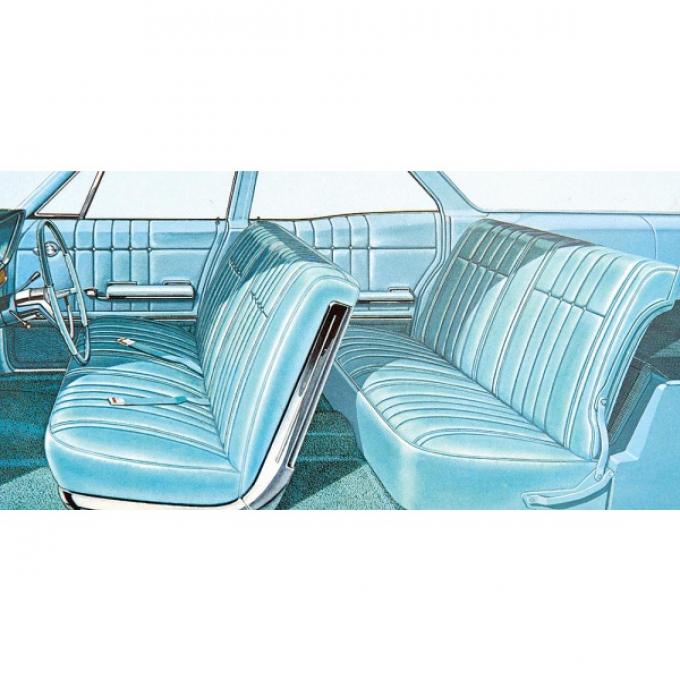 Full Size Chevy Seat Cover Set, 6-Passenger Impala Wagon, 1965