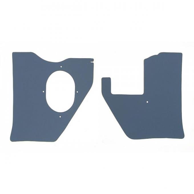 Full Size Chevy Kick Panels, For Cars With Air Conditioning, Blue, 1961-1962