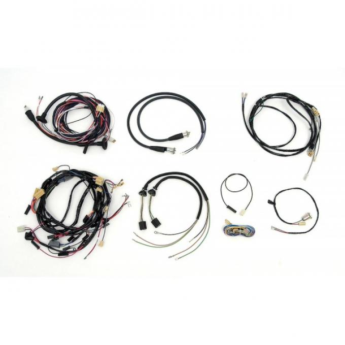 Chevy Wiring Harness Kit, V8, Automatic Transmission, With Alternator, 2-Door Sedan, 1955