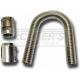 Chevy Radiator Hose Kit, Chrome Plated Stainless Steel, 36", 1949-1954