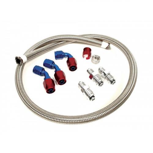Chevy Power Steering Hose Kit, Stainless Steel Braided, For Use With