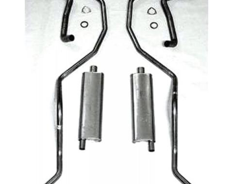 Full Size Chevy Dual Exhaust System, 2-1 & 2", Stainless Steel, 1962Late 409ci High Performance, 1963-1964 409ci High Performance