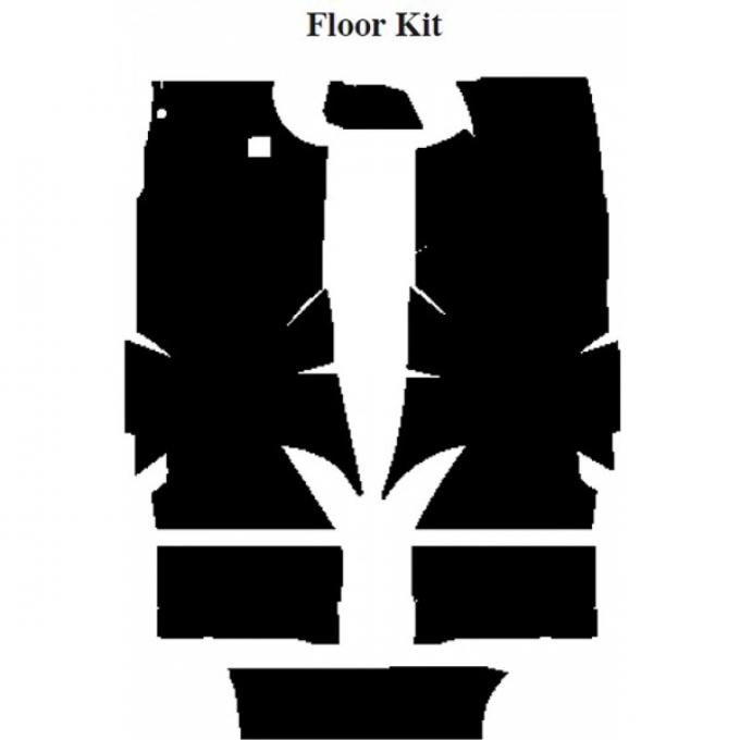 Chevy Insulation, QuietRide, AcoustiShield, Floor Kit, Sedan Delivery, 1959-1960
