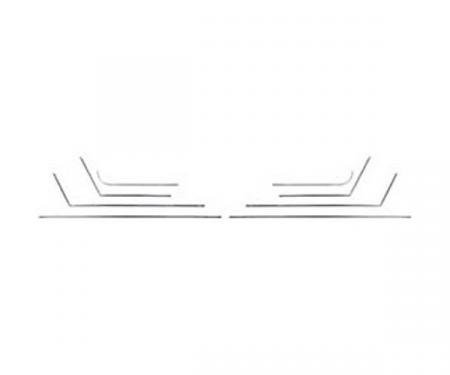 Impala SS Door & Rear Side Panel Molding Set, Convertible, Stainless Steel, 1965
