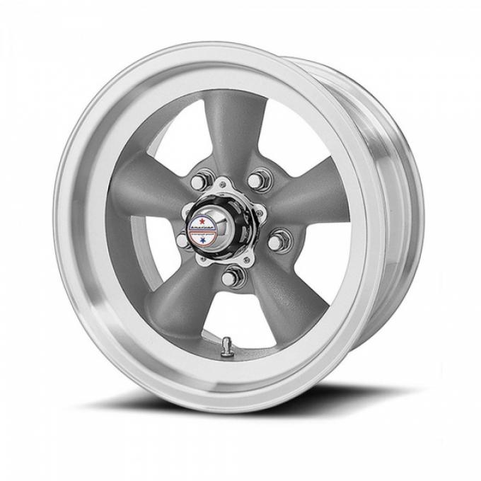 American Racing Torq-Thrust D Gray Wheel W/ Machine Lip, 15X7