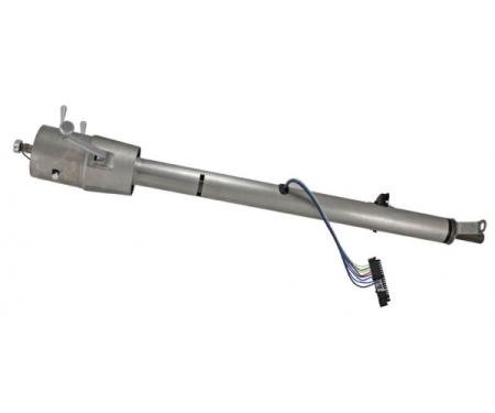 Chevy Flaming River Tilt Steering Column, With Neutral Safety Switch, Paintable Finish, 1957  (Shifter On Column)