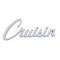 Chevy Cruisin Script Emblem, Chrome, 1955-1957