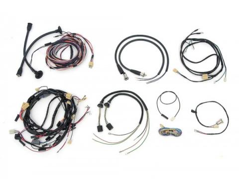 Chevy Wiring Harness Kit, V8, Manual Transmission, With Alternator, 2-Door Hardtop, 1955