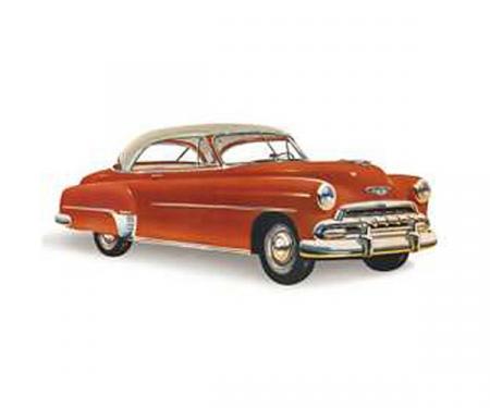 Chevy Rear Glass, Bel Air 2-Door Hardtop, Right, 1950-1952