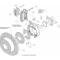 Chevy Rear Parking Brake Kit, Dynalite Pro Series, 12.19" SRP Drilled & Slotted Rotor, 1955-1957