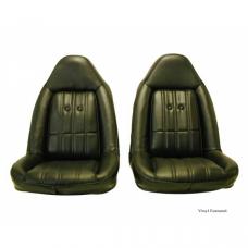 Chevelle Seat Cover, Front Swivel Buckets, Vinyl With Velour Inserts, 1974-1977