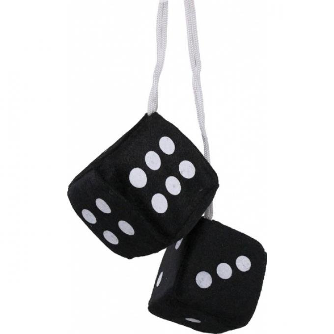 Chevy Fuzzy Dice, Black