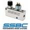 Full Size Chevy Proportioning Valve, SSBC, Adjustable, With Brake Light Switch, Polished
