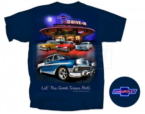 Chevy, T-Shirt, Nighttime Drive-In