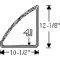 Chevy Weatherstripping, Fixed Rear Door Window, 150 4-Door,1949-1952