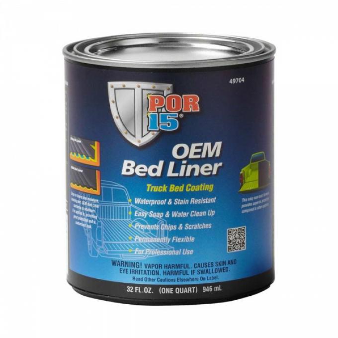 POR-15® OEM Bedliner Truck Bed Coating, Black, Quart