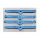 Chevy Valve Cover Hold Down Tabs, Steel, Powder Coated Blue, Small Block, 1949-1954