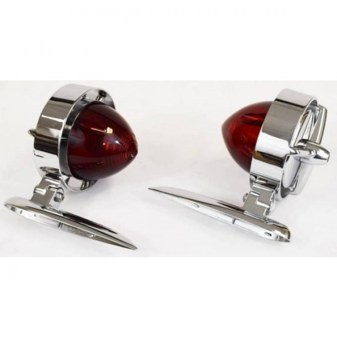 1955-56 Chevy Tri-Bar "Yankee" Taillights - Chrysler Imperial Style